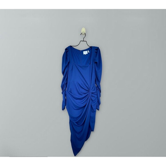 One33 Social Square-Neck Long-Sleeve Ruched Dress size 8 - Picture 2 of 11